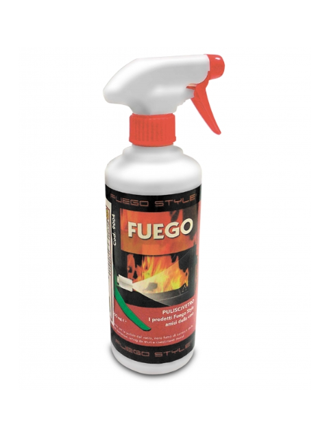 Čistič skla FUEGO, objem 0,5l, odstraňovač sadzí a mastnoty