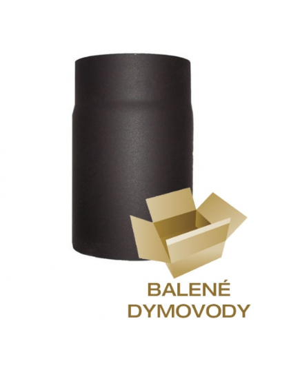 Dymovod rúra rovná, 150/250/2, oceľ čierna
