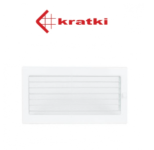 Krbová mriežka biela KR, 17/30 cm, biela, so žalúziou