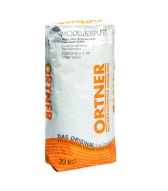 ORTNER, modelovacia omietka MODELIERPUTZ 200°C, biela, zrnitosť 0-1mm, žlté vrece, 20kg