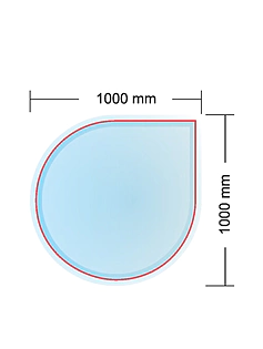 Sklo podkladové MONACO 100x100, hrúbka 6mm