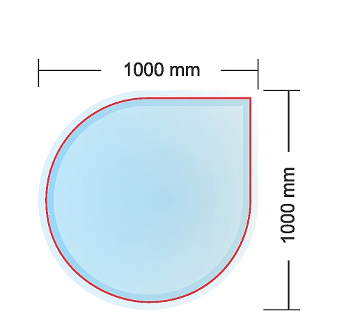 Sklo podkladové MONACO 100x100, hrúbka 6mm