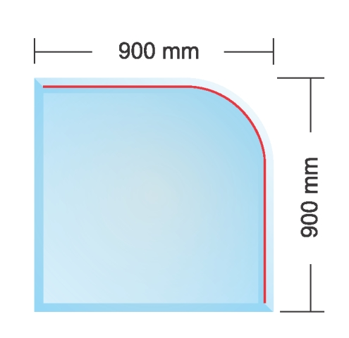 Sklo podkladové PARIS 90x90cm, hrúbka 6mm