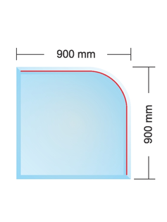 Sklo podkladové PARIS 90x90cm, hrúbka 8mm