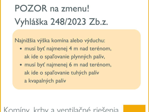 UPOZORNENIE na zmenu v legislatíve!